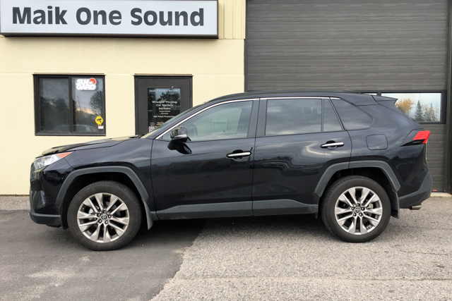 Toyota 2020 Rav4 with professional window tint in North Bay